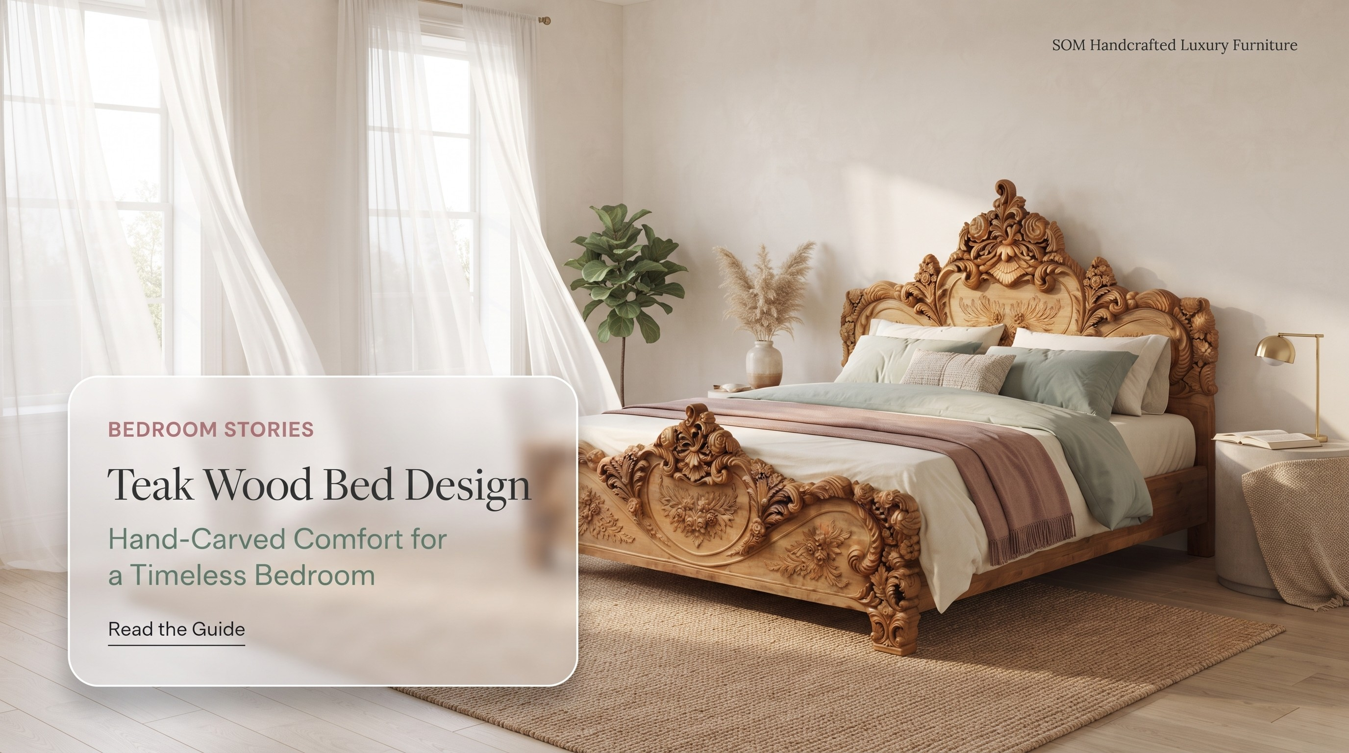 Teak Wood Bed Design Guide: How to Choose a Hand-Carved Bed for a Timeless Bedroom