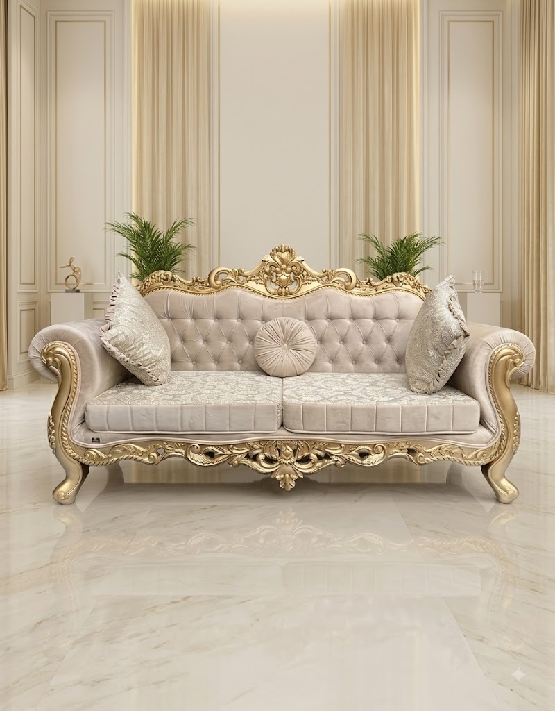 Handcrafted Wooden Home Sofa
